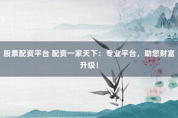 股票配资平台 配资一家天下：专业平台，助您财富升级！