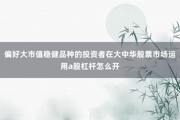 偏好大市值稳健品种的投资者在大中华股票市场运用a股杠杆怎么开